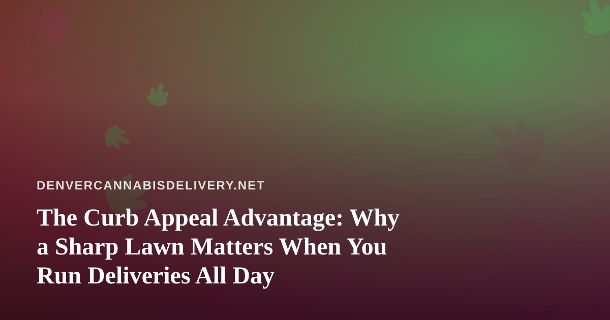 The Curb Appeal Advantage: Why a Sharp Lawn Matters When You Run Deliveries All Day